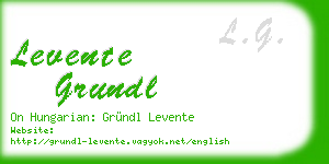 levente grundl business card